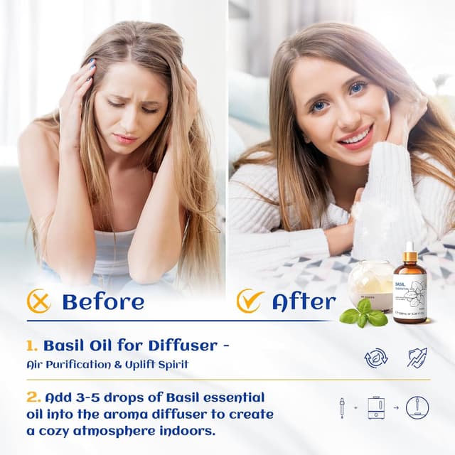 Thumbnail 1 de HIQILI 100ML Aceite Esencial de Albahaca 🌿 Natural Puro