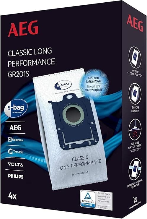 Detalle de AEG GR201S Bolsa S-Bag Classic Long Performance 💼 Papel y Sintético