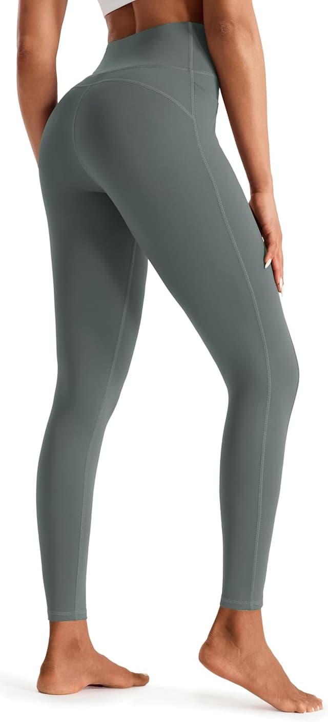 Detalle 2 de JOYSPELS Women’s Gym Leggings with Pockets – High Waisted Tummy Control Full Length Yoga Pants