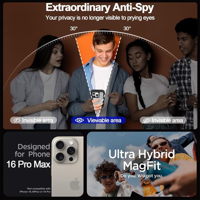 Thumbnail 3 de AICase Magnetic iPhone 16 Pro Max 🛡️ Funda con MagSafe y protección completa