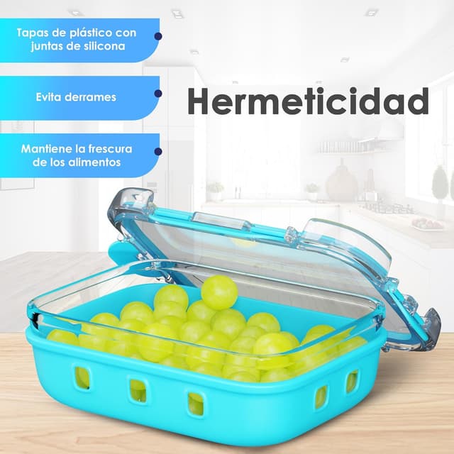 Thumbnail 3 de NAVERIT | Set de 3 Tupper Herméticos de Cristal 🍽