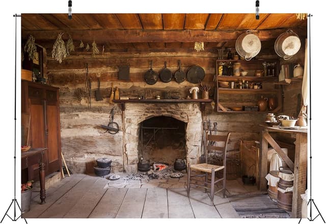 Detalle 2 de BELECO Rustic Kitchen Backdrop 3 x 2.5 m fabric photography background