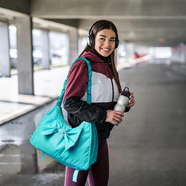 Detalle 2 de Womens gym bag with shoe compartment 46 cm