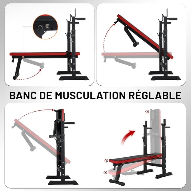 Thumbnail 6 de ISE SY-544 banc de musculation pliable 110 cm 🏋