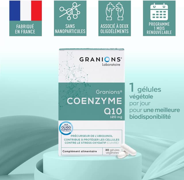 Thumbnail 2 de Granions Coenzyme Q10 120 mg 30 gélules