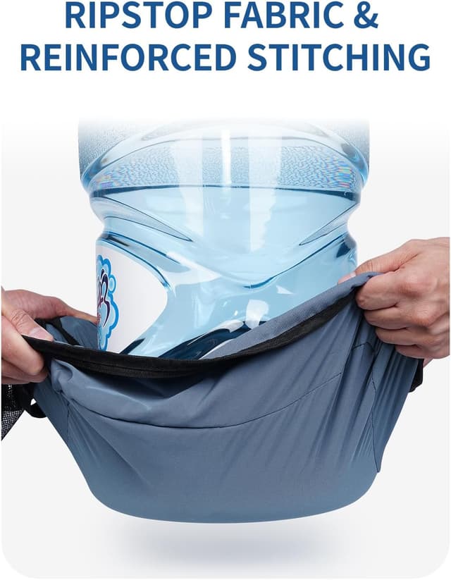 Detalle de ECOHUB 7-piece Packing Cubes set in recycled PET (Blue) for suitcase and travel organisers