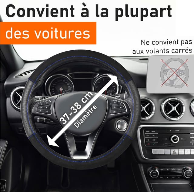 Detalle 2 de Upgrade4cars Couvre Volant 37-39 cm