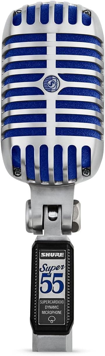 Detalle 2 de Shure Super 55 Deluxe XLR Supercardioid Dynamic Vocal Microphone (Vintage-Style)