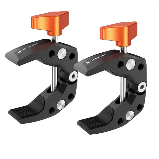 Detalle de K&F CONCEPT Twin-Pack Super Clamp avec pas de 1/4" – ouverture max. 60 mm