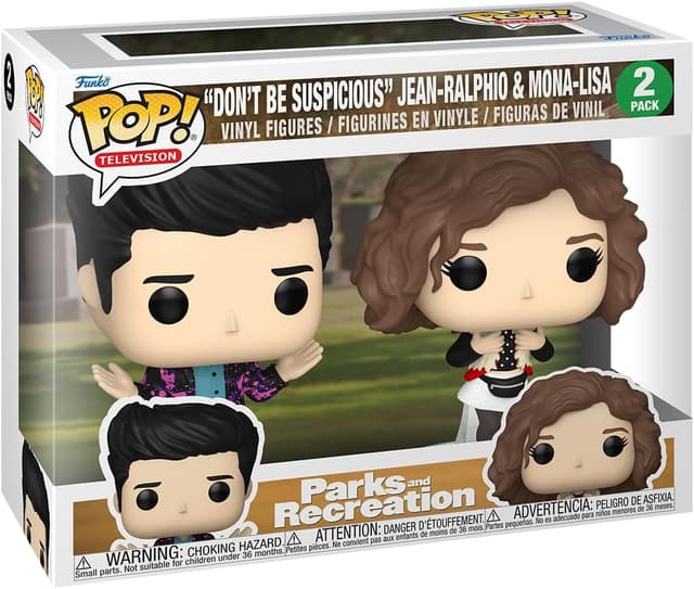 Detalle de Funko Pop! TV P&R 15th – Mona & Jean (2PK) : Jean-Ralphio Saperstein en figurine vinyle