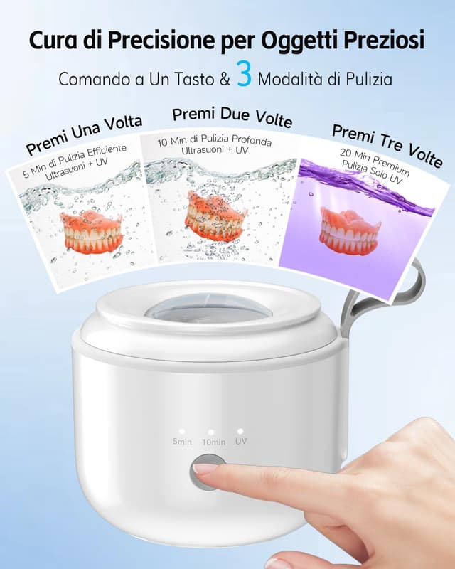 Thumbnail 1 de JeaTone Pulitore Ultrasuoni 600ML