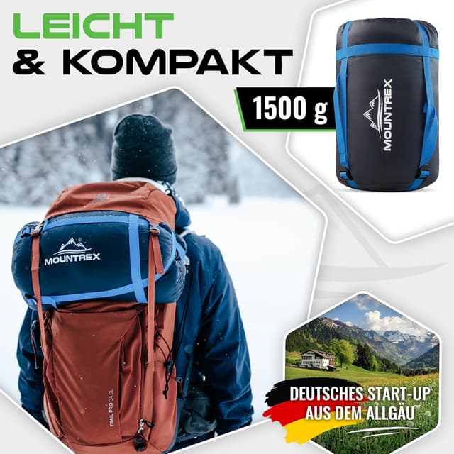 Thumbnail 4 de MOUNTREX Schlafsack Winter Sommer