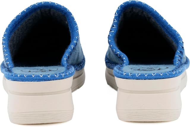 Detalle 2 de JOMIX chaussons femme compensés hiver orthopédiques en Italie, avec strass