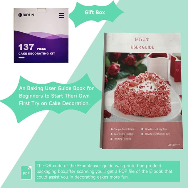 Thumbnail 4 de Cake Decorating Kit 137pc supplies for cakes 🎂