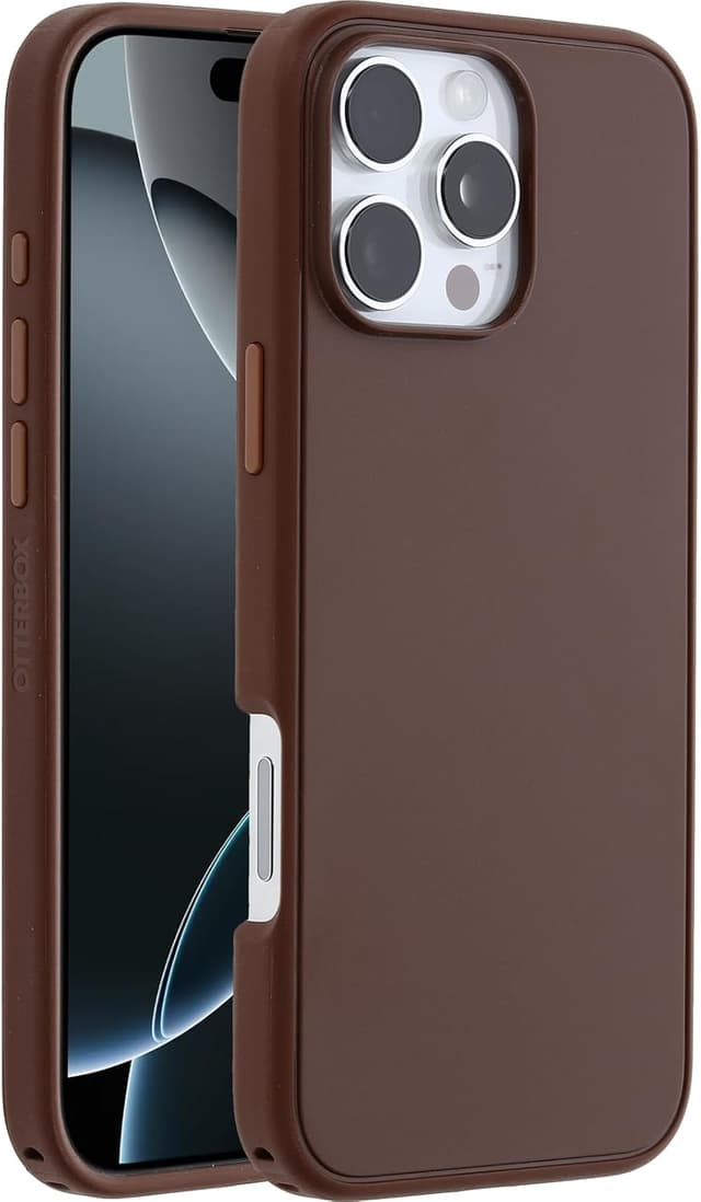 Detalle de OtterBox Symmetry Series MagSafe iPhone 16 Pro Max coque antichoc brun