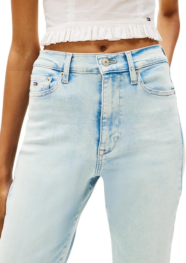 Detalle de Tommy Jeans Women’s Sylvia Skinny Fit Jeans (5-pocket)