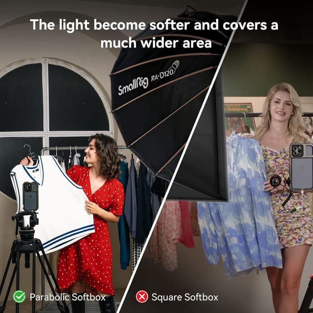 Thumbnail 4 de SMALLRIG Parabolic Softbox 120cm