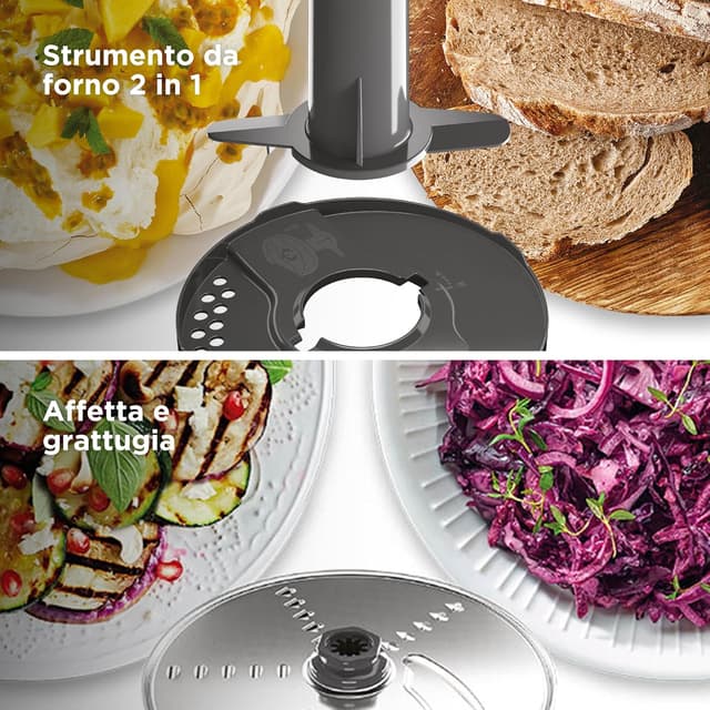 Thumbnail 6 de Kenwood MultiPro Express FDP65.450WH Robot da Cucina con ciotola da 3 L, 1000 W e accessori