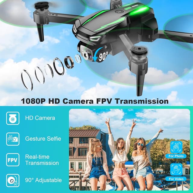 Detalle 2 de 1080P Foldable Drone for Beginners