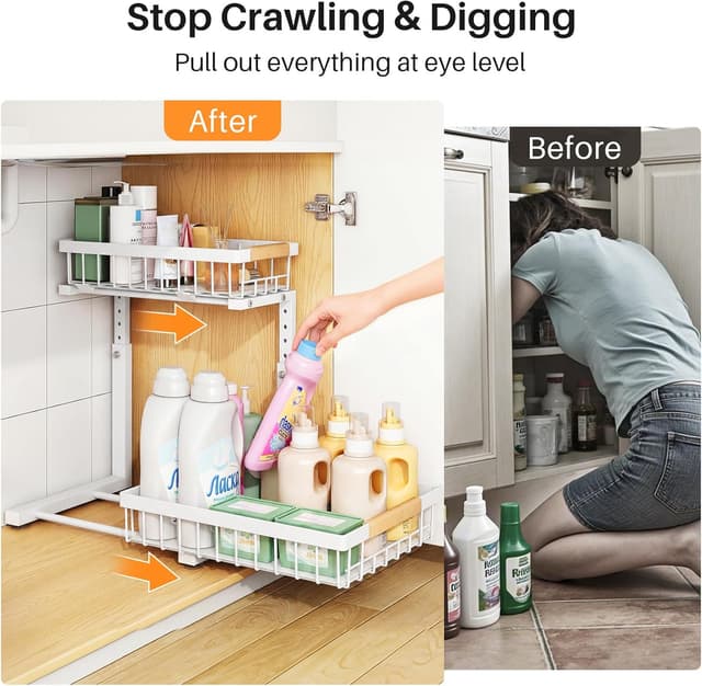 Detalle 2 de PXRACK 2-Pack Under Sink Organizer