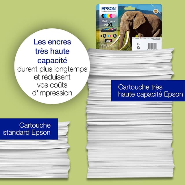 Thumbnail 3 de Epson EasyMail 24XL Eléphant Cartouches d'encre