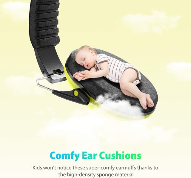 Detalle de Dr.meter Gehörschutz Kind – Kids Ohrenschützer mit verstellbarem Kopfband (NRR 27 dB) für Schlafen & Lernen