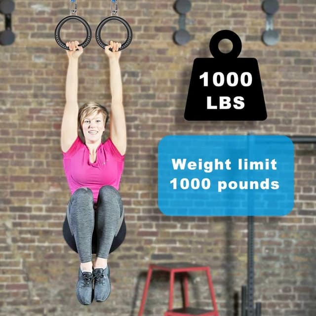 Thumbnail 4 de BeneLabel Runde Turnringe Turnringe 2er Set