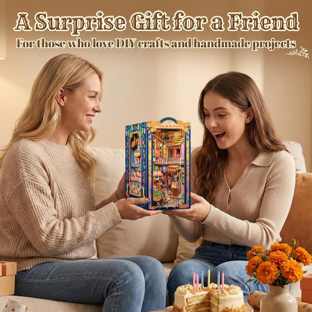 Detalle 2 de CUTEBEE Book Nook Kit Plaza de los Muertos