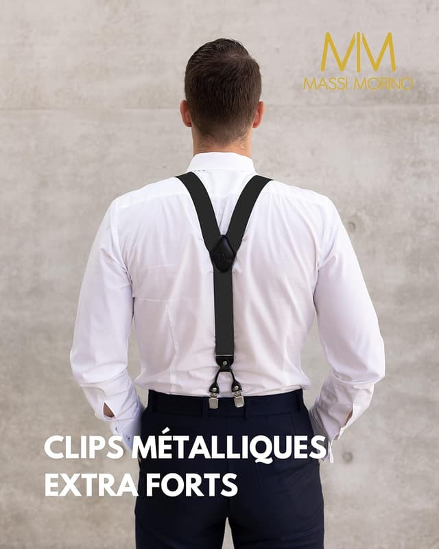 Detalle de Bretelles Massi Morino avec nœud papillon