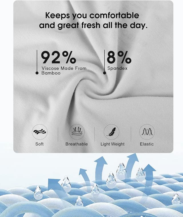 Thumbnail 2 de BAMBOO COOL Women's High-Waisted Briefs 5-Pack 🩲