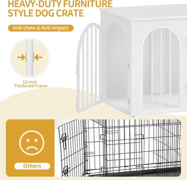 Detalle 2 de Hzuaneri Hundekäfig 80 cm mit 3 Türen