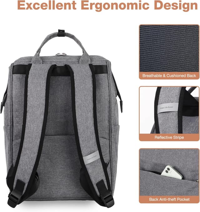 Thumbnail 4 de Lekesky Laptop Rucksack Bag 15.6-inch laptop backpack