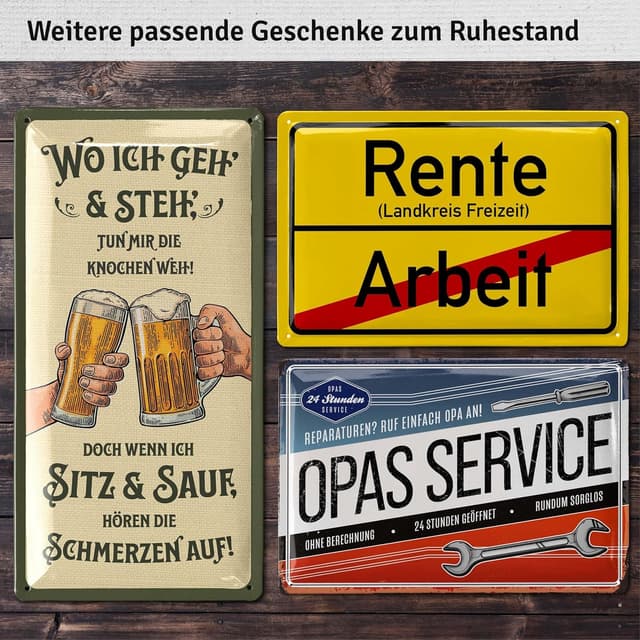 Thumbnail 5 de LANOLU Retro Blechschild 20x30cm