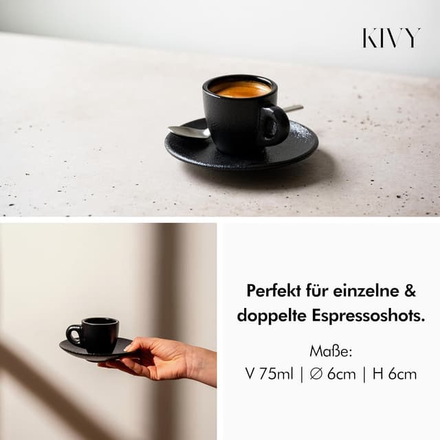 Thumbnail 3 de KIVY Espresso Tassen Set 4x75ml