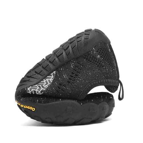 Thumbnail 8 de SAGUARO Barefoot zapatillas minimalistas de trail para niños y niñas (negro, talla 35 EU)