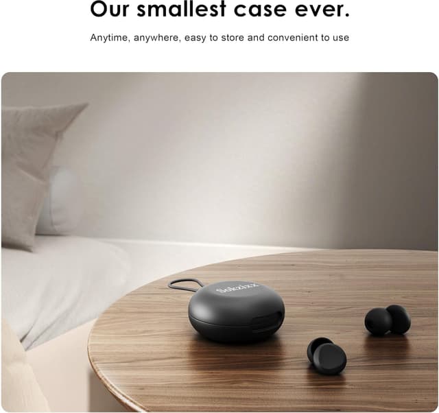 Detalle de Sokzixx Ohrstöpsel zum Schlafen mit 35 dB Schalldämmung (SkinFit™-Technologie), 4 Größen