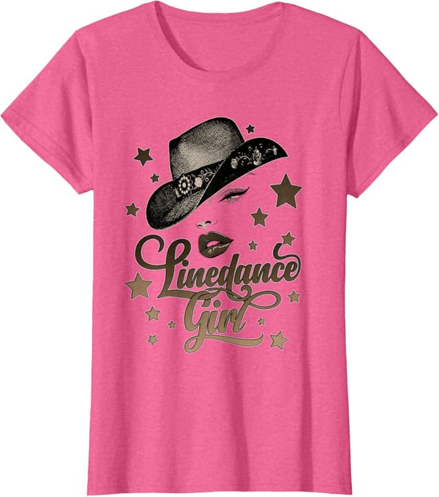 Detalle de Maglietta Line Dance Queen silhouette