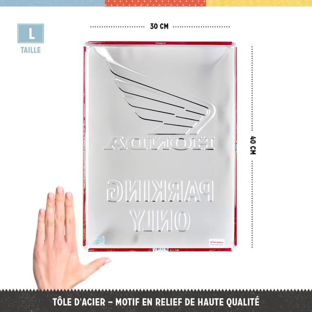 Thumbnail 1 de Nostalgic‑Art Plaque vintage Honda 30 x 40 cm