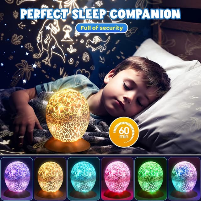 Detalle 2 de Tragik Dinosaur Egg Projector Light