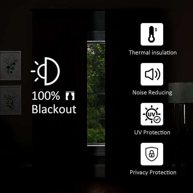 Detalle de LiveGo Outdoor Waterproof Curtains with Stainless Steel Grommets (2 Panels) for Porch, Pergola & Garden, Beige, 140 x 213cm