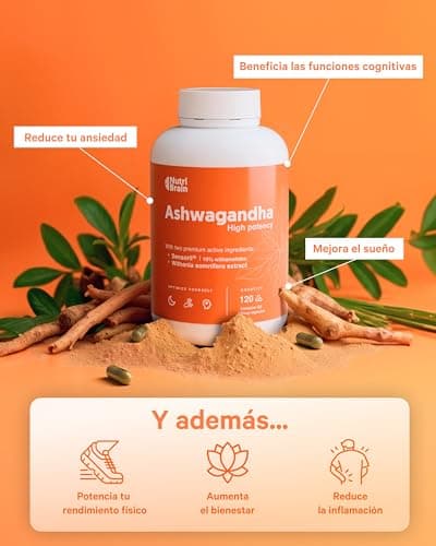 Detalle 2 de NUTRIBRAIN Ashwagandha Alta Potencia 120 cápsulas