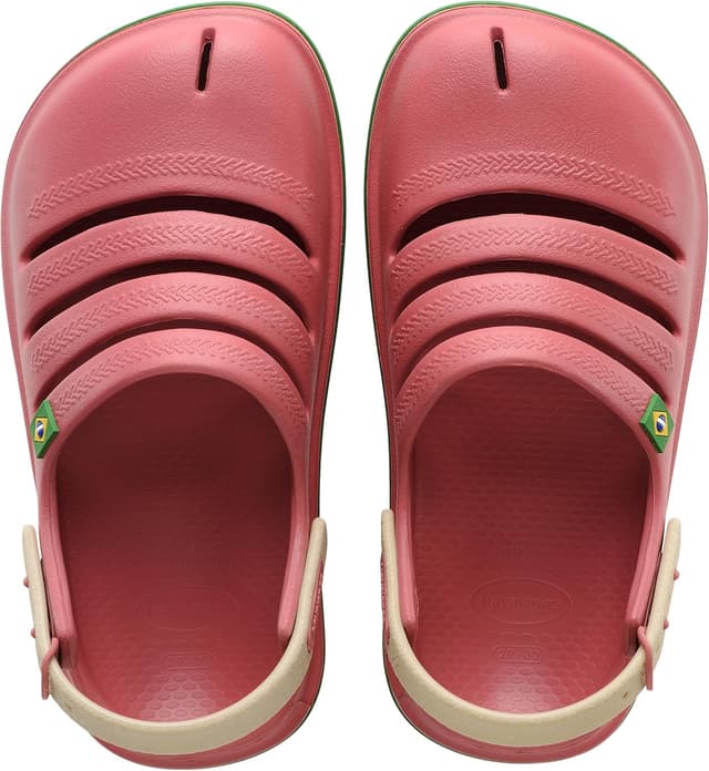 Detalle de Havaianas Kids Clog Brasil — sabots unisexes enfant, couleur séquoia