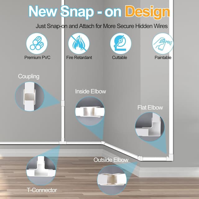 Thumbnail 3 de Romon Canalina Passacavi 0.4m kit 10 pezzi