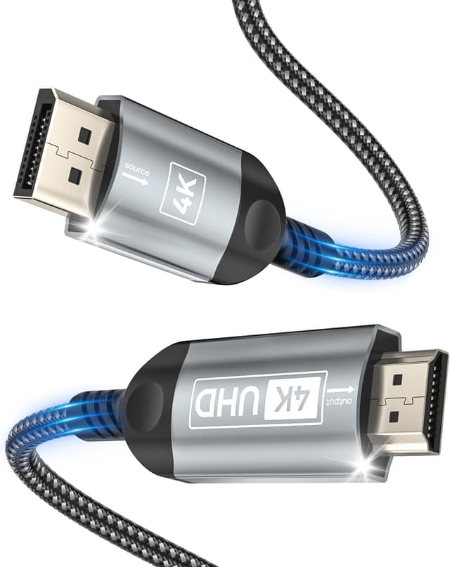 Detalle de Nersligek 4K DisplayPort to HDMI Cable 2m — 4K@30Hz