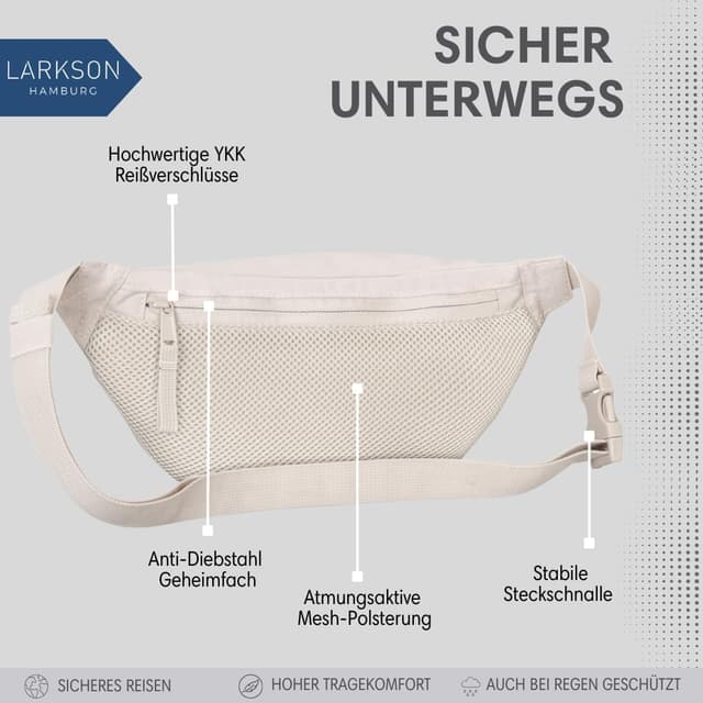 Detalle 2 de LARKSON Bauchtasche Ole 4 Liter 👝