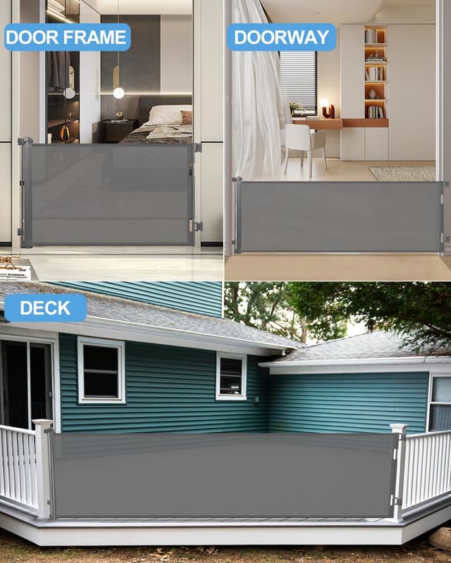 Thumbnail 6 de Lexixi ibao Retractable Mesh Gate 86 cm tall