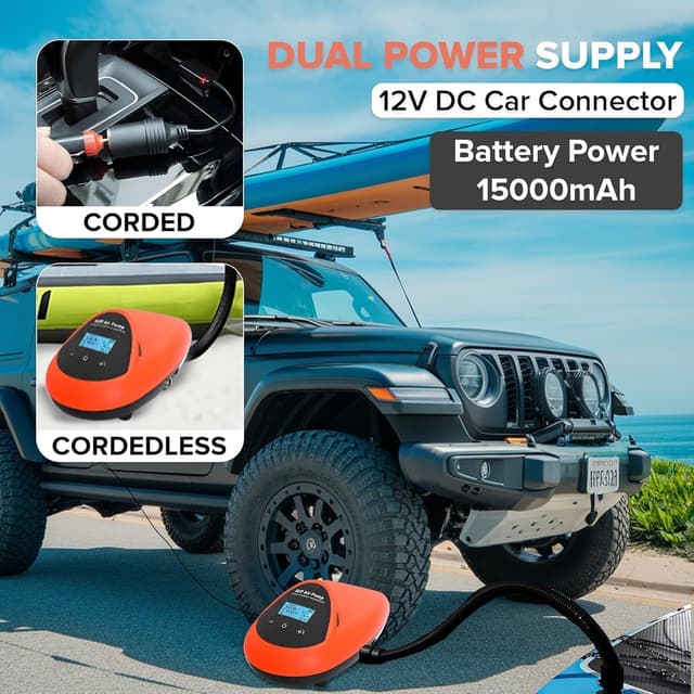 Detalle de TONSIM Electric SUP Pump 20 PSI 15000mAh