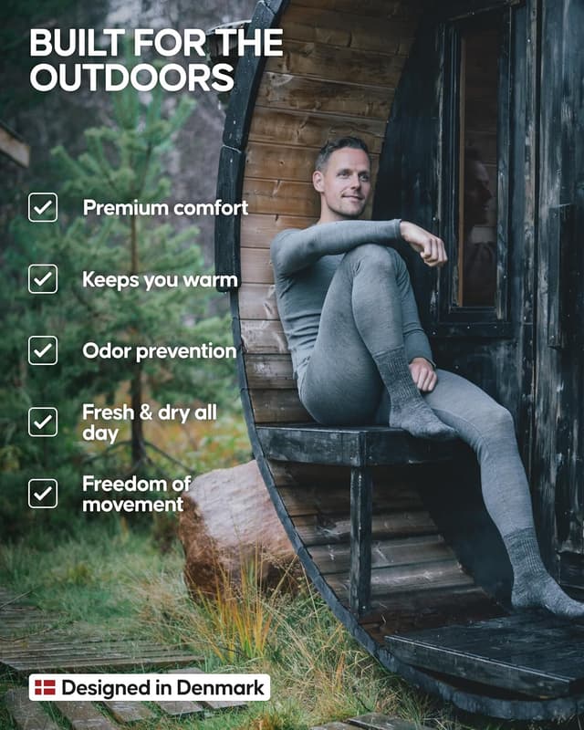 Thumbnail 3 de DANISH ENDURANCE Thermal Top for Men 180 g/m²