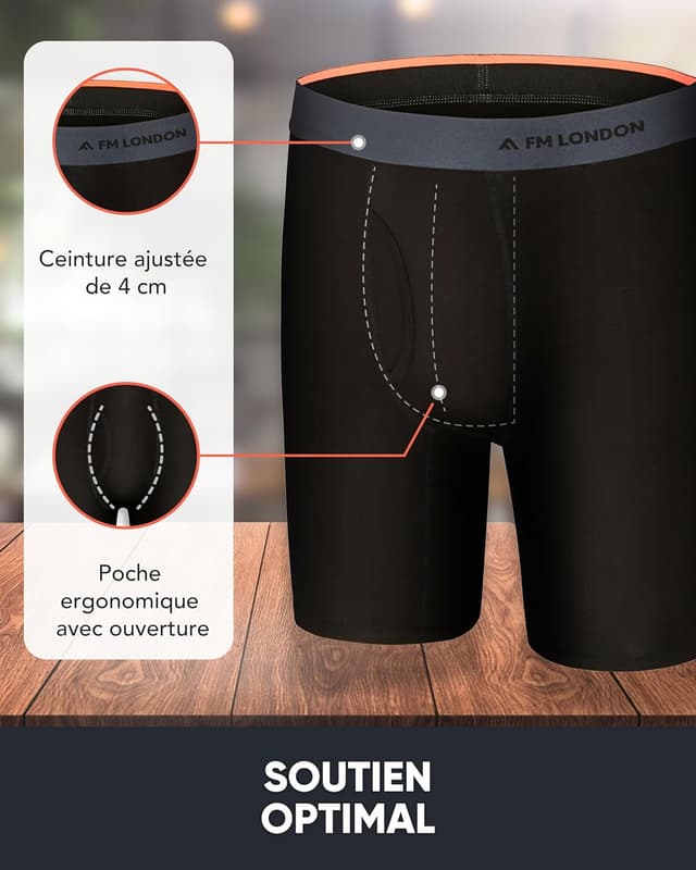 Thumbnail 3 de FM London Boxer en bambou Lot 4 đ©Č