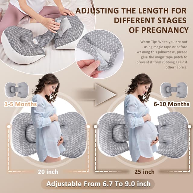 Detalle de Chilling Home Pregnancy Maternity Pillow, Adjustable
